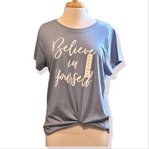 NWT| Believe in Yourself Graphic Tee Large